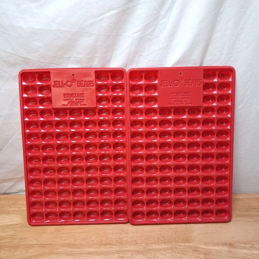 2 Vintage Jell-O Jellybean Jello Molds Easter Jiggler Shooter Jello Shots Party